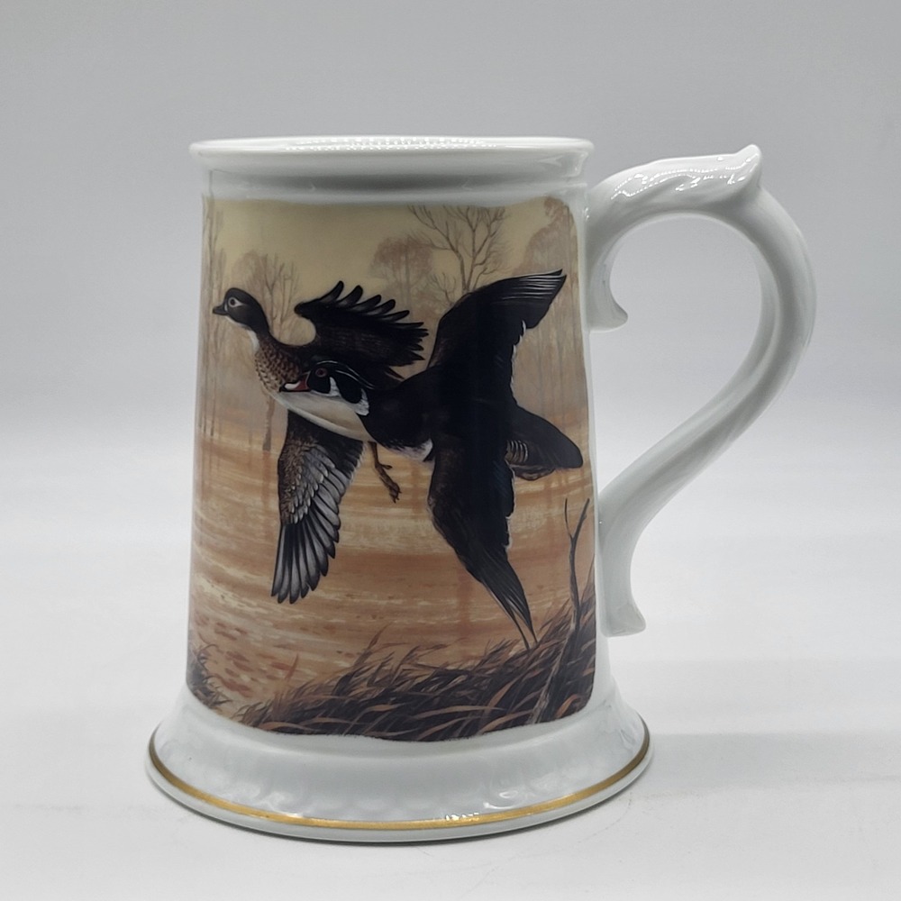 "The Carolina Wood Duck" Stein By Ken Michaelsen 1983 Franklin Porcelain - Picture 2 of 10